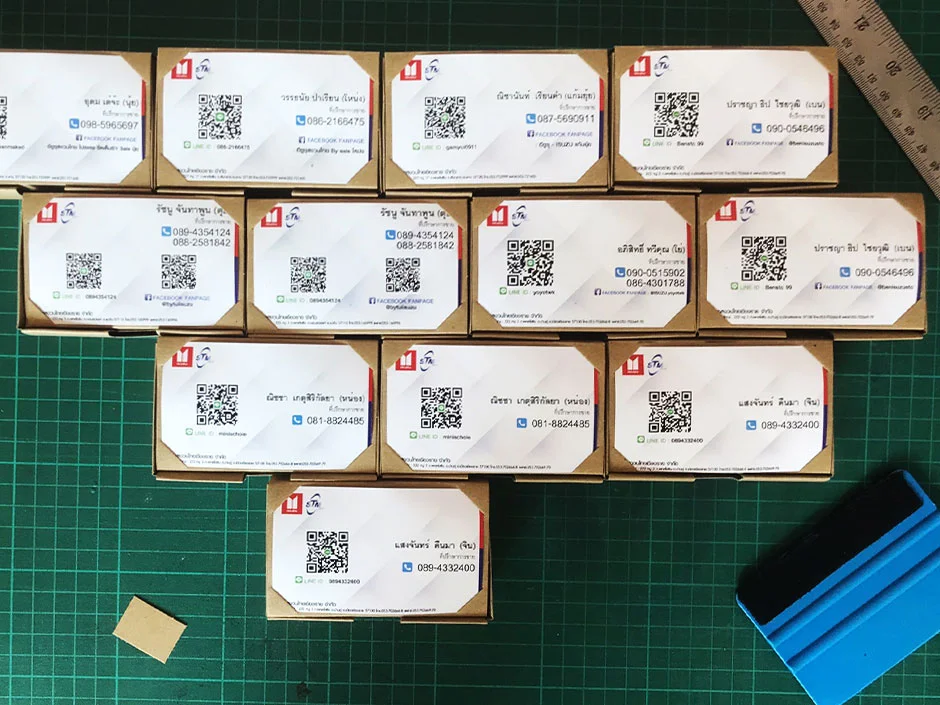 ไม่ว่าคุณจะต้องการนามบัตรหรือการ์ดเชิญ ที่ Mountain Design and Printing เรามีความสามารถในการปรับแต่งตามความต้องการของคุณ เพื่อให้ได้ผลลัพธ์ที่ตรงกับความต้องการของคุณอย่างแท้จริง สนใจ ติดต่อเราได้ที่ 085-0354429 หรือทางไลน์ ID: mountain.design คุณสามารถขอใบเสนอราคาหรือข้อมูลเพิ่มเติมได้ทันที!