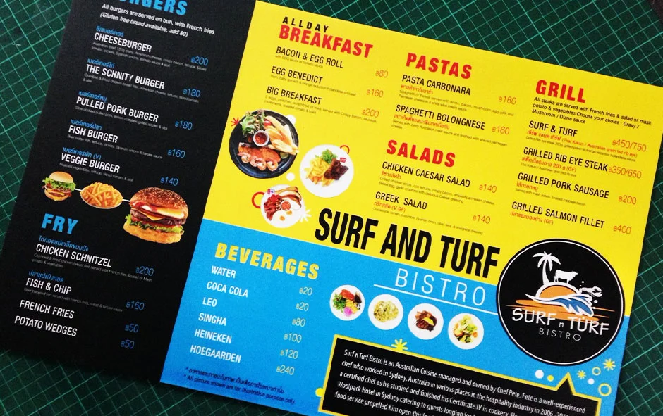 ผลงานเมนู 1 เมนู surf and turf