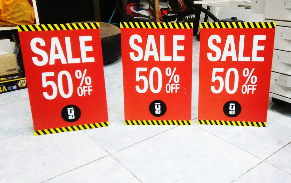 ผลงานออกแบบ2 ป้ายขาตั้ง sale1